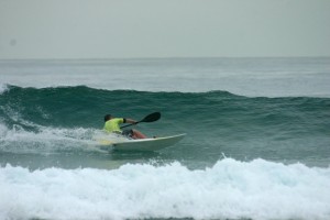 Wave Ski Competition Action